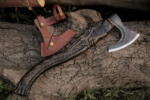 Premium Engraved Custom Hand Forged Carbon Steel Axe with Ash Wood Shaft - Viking Axe